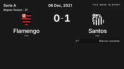 Report: Flamengo vs Santos (2021-12-06)