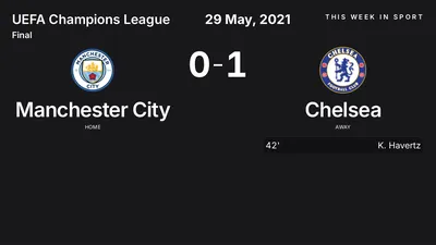 Report: Manchester City vs Chelsea (2021-05-29)