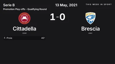 Report: Cittadella vs Brescia (2021-05-13)