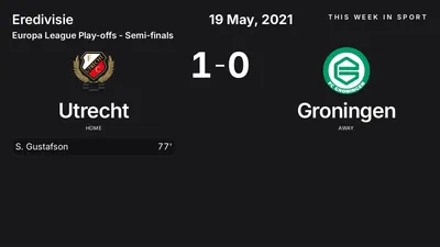Report: Utrecht vs Groningen (2021-05-19)
