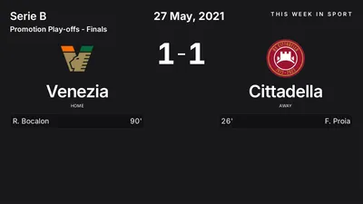 Report: Venezia vs Cittadella (2021-05-27)