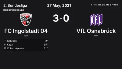 Report: FC Ingolstadt 04 vs VfL Osnabrück (2021-05-27)