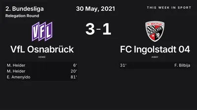 Report: VfL Osnabrück vs FC Ingolstadt 04 (2021-05-30)