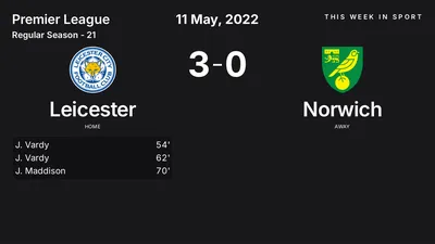 Report: Leicester vs Norwich (2022-05-11)