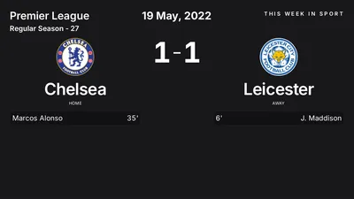 Report: Chelsea vs Leicester (2022-05-19)