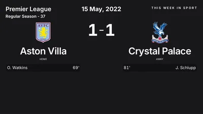Report: Aston Villa vs Crystal Palace (2022-05-15)