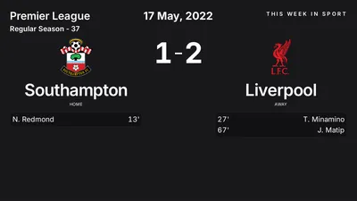 Report: Southampton vs Liverpool (2022-05-17)