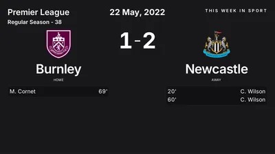 Report: Burnley vs Newcastle (2022-05-22)