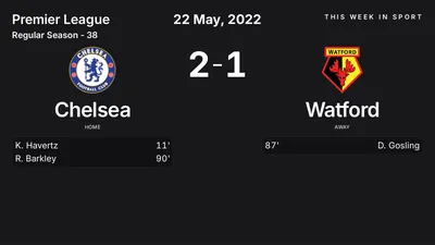 Report: Chelsea vs Watford (2022-05-22)
