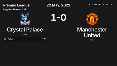 Report: Crystal Palace vs Manchester United (2022-05-22)