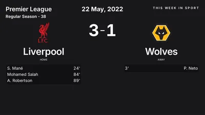 Report: Liverpool vs Wolves (2022-05-22)