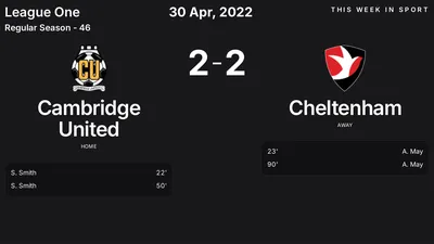 Report: Cambridge United vs Cheltenham (2022-04-30)