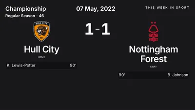 Report: Hull City vs Nottingham Forest (2022-05-07)