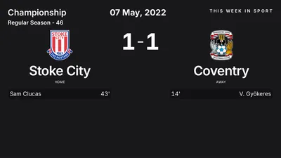 Report: Stoke City vs Coventry (2022-05-07)