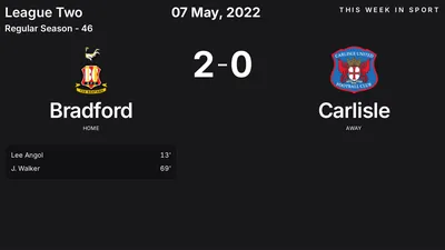 Report: Bradford vs Carlisle (2022-05-07)