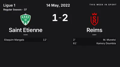 Report: Saint Etienne vs Reims (2022-05-14)