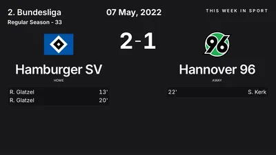 Report: Hamburger SV vs Hannover 96 (2022-05-07)