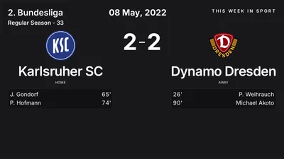 Report: Karlsruher SC vs Dynamo Dresden (2022-05-08)