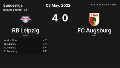 Report: RB Leipzig vs FC Augsburg (2022-05-08)