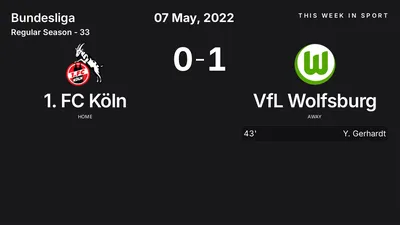 Report: 1. FC Köln vs VfL Wolfsburg (2022-05-07)