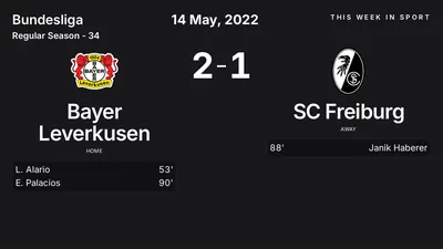 Report: Bayer Leverkusen vs SC Freiburg (2022-05-14)