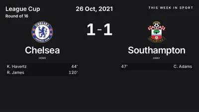 Report: Chelsea vs Southampton (2021-10-26)