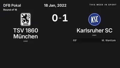 Report: TSV 1860 München vs Karlsruher SC (2022-01-18)