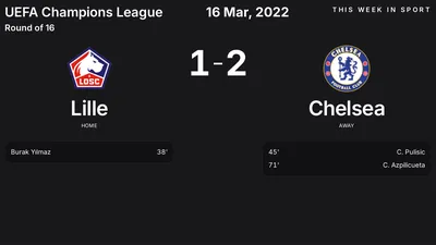 Report: Lille vs Chelsea (2022-03-16)