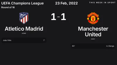 Report: Atletico Madrid vs Manchester United (2022-02-23)
