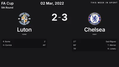 Report: Luton vs Chelsea (2022-03-02)