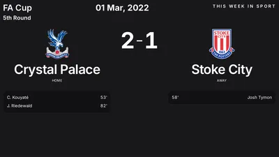 Report: Crystal Palace vs Stoke City (2022-03-01)