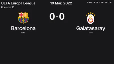 Report: Barcelona vs Galatasaray (2022-03-10)
