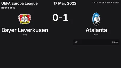 Report: Bayer Leverkusen vs Atalanta (2022-03-17)