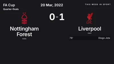 Report: Nottingham Forest vs Liverpool (2022-03-20)