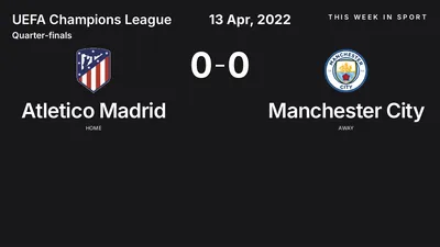 Report: Atletico Madrid vs Manchester City (2022-04-13)