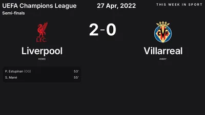 Report: Liverpool vs Villarreal (2022-04-27)