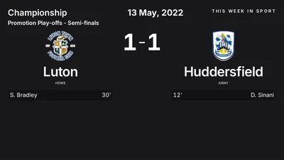 Report: Luton vs Huddersfield (2022-05-13)