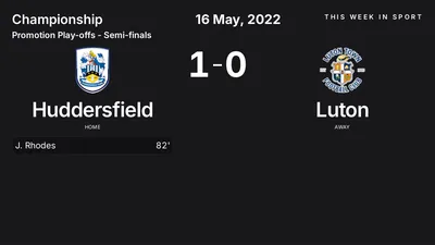 Report: Huddersfield vs Luton (2022-05-16)