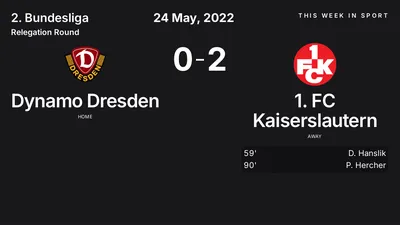 Report: Dynamo Dresden vs 1. FC Kaiserslautern (2022-05-24)
