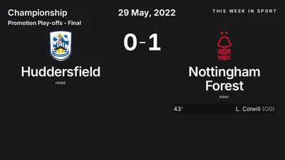 Report: Huddersfield vs Nottingham Forest (2022-05-29)