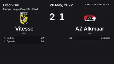 Report: Vitesse vs AZ Alkmaar (2022-05-26)