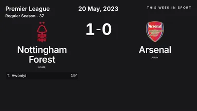 Report: Nottingham Forest vs Arsenal (2023-05-20)