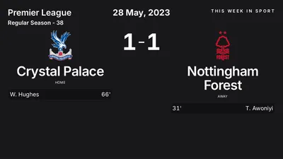 Report: Crystal Palace vs Nottingham Forest (2023-05-28)