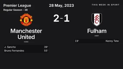 Report: Manchester United vs Fulham (2023-05-28)