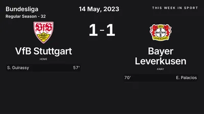 Report: VfB Stuttgart vs Bayer Leverkusen (2023-05-14)