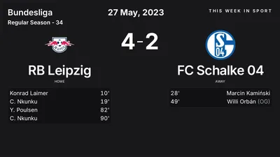 Report: RB Leipzig vs FC Schalke 04 (2023-05-27)