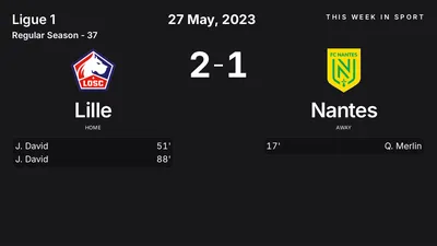 Report: Lille vs Nantes (2023-05-27)