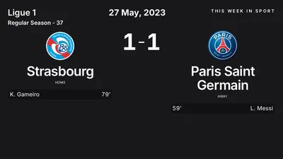 Report: Strasbourg vs Paris Saint Germain (2023-05-27)