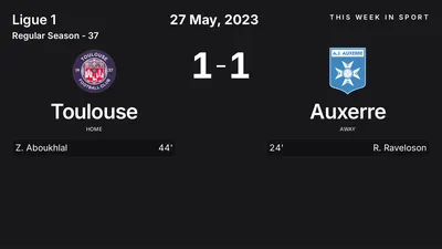 Report: Toulouse vs Auxerre (2023-05-27)