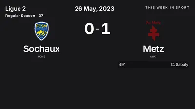 Report: Sochaux vs Metz (2023-05-26)
